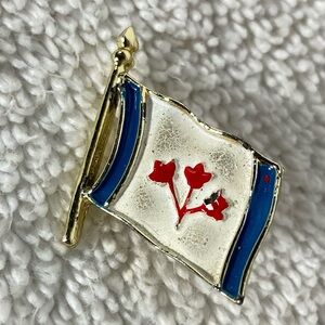 Vintage Rare “Pearson Pennant” Flag Proposal Enamel Souvenir Pin